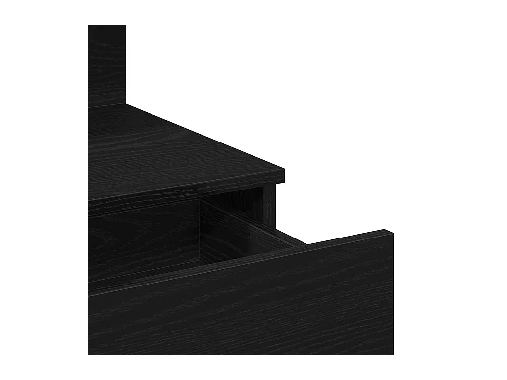 Coiffeuse Chêne noir 100 x 40 x 130 cm Bois d'ingénierie