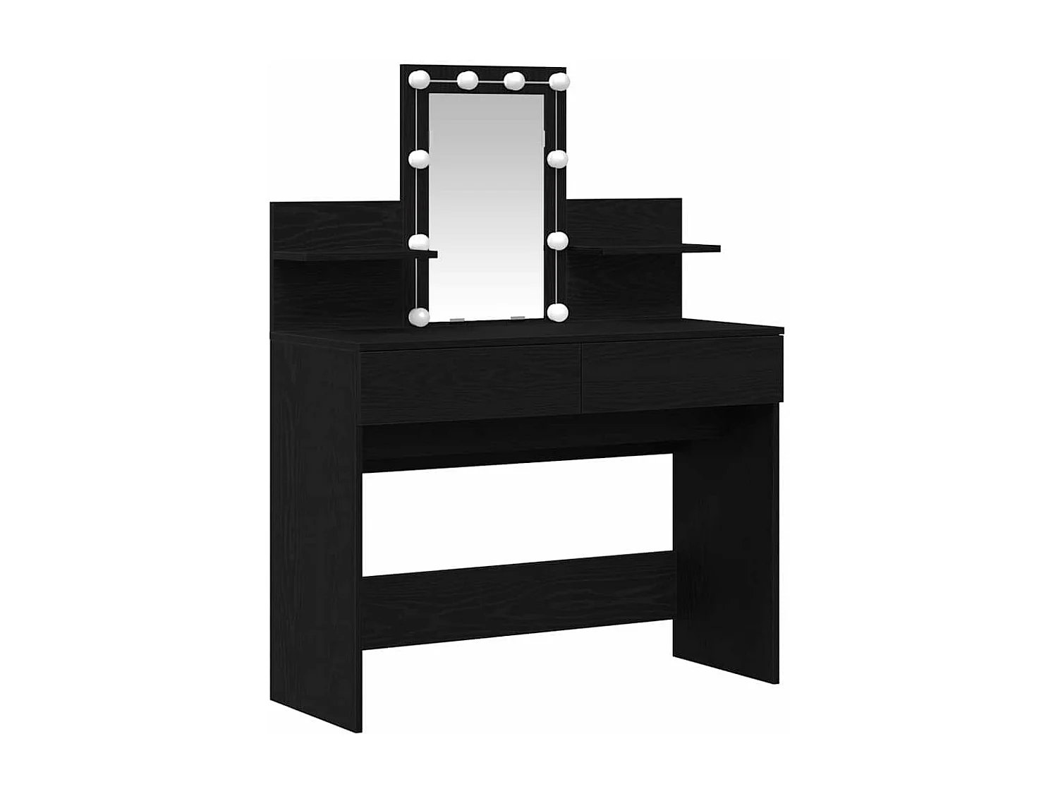 Coiffeuse Chêne noir 100 x 40 x 130 cm Bois d'ingénierie