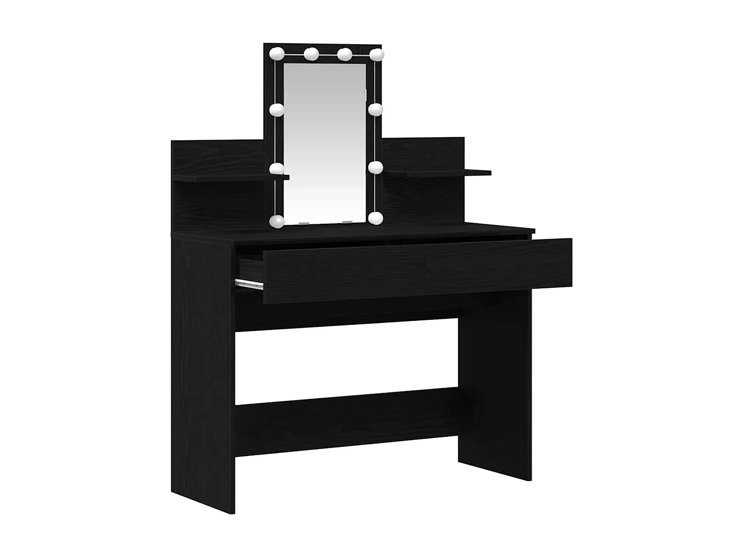 Coiffeuse Chêne noir 100 x 40 x 130 cm Bois d'ingénierie