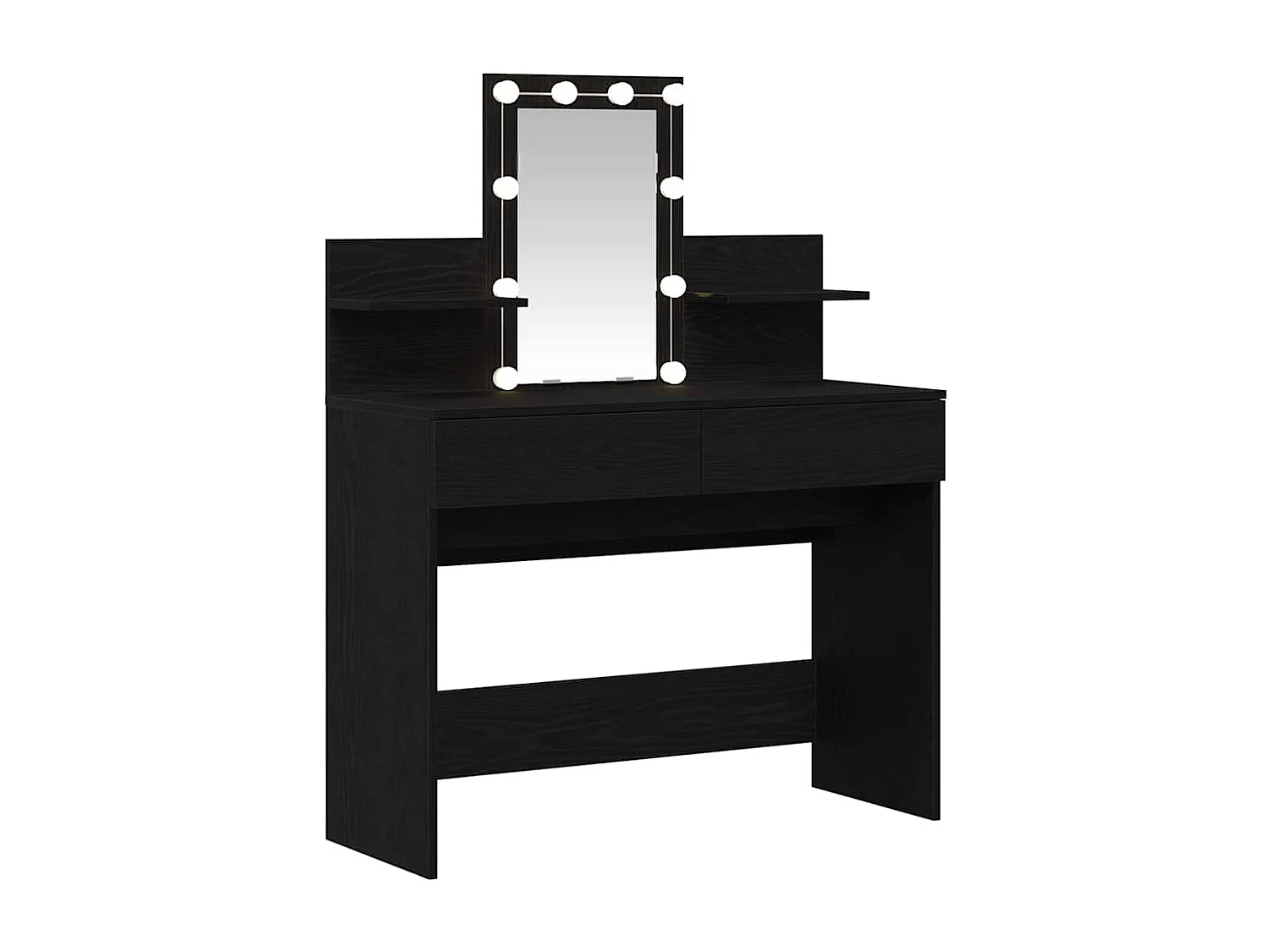 Coiffeuse Chêne noir 100 x 40 x 130 cm Bois d'ingénierie