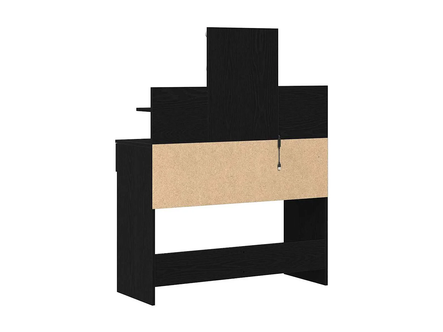 Coiffeuse Chêne noir 100 x 40 x 130 cm Bois d'ingénierie