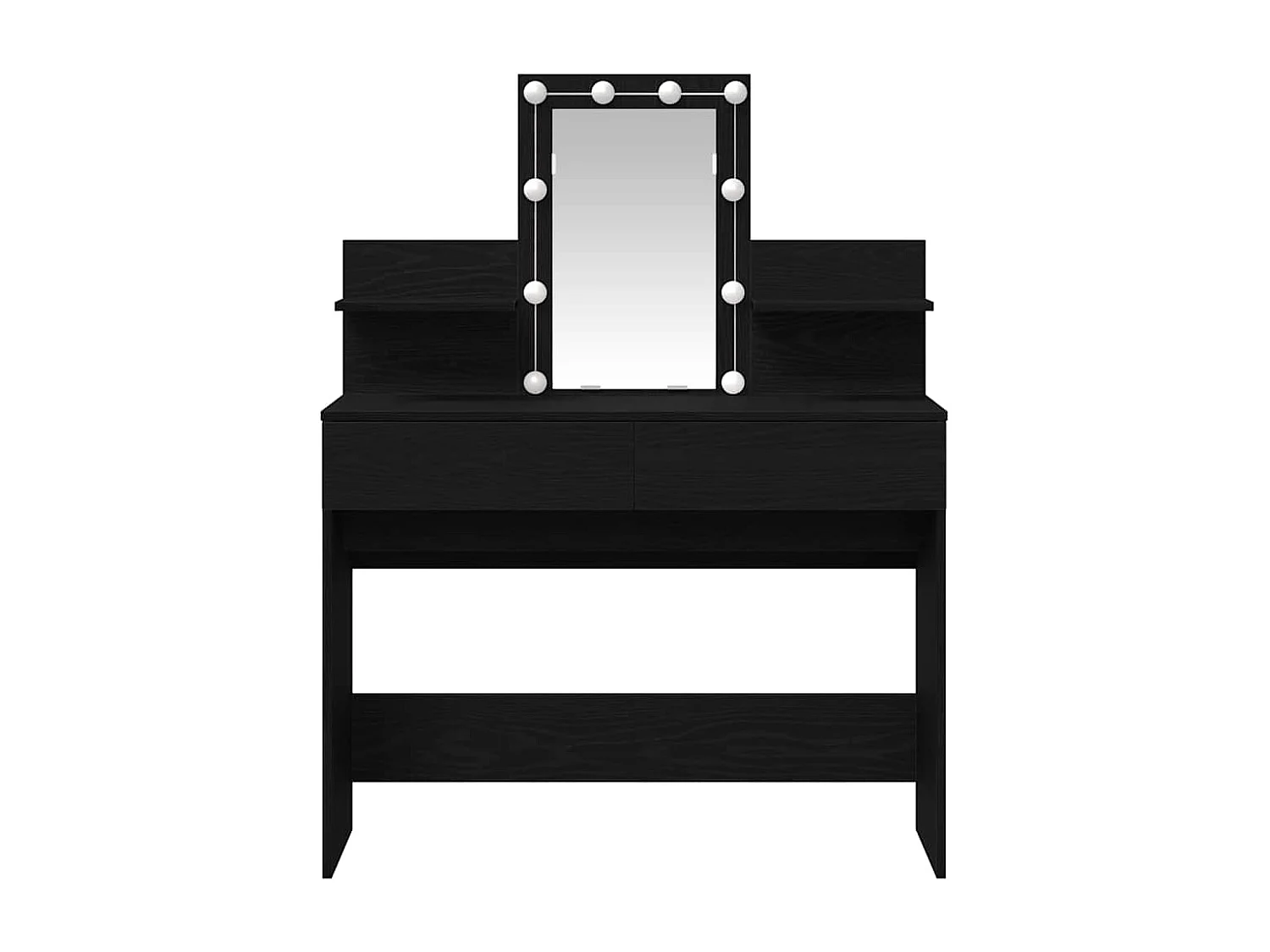 Coiffeuse Chêne noir 100 x 40 x 130 cm Bois d'ingénierie