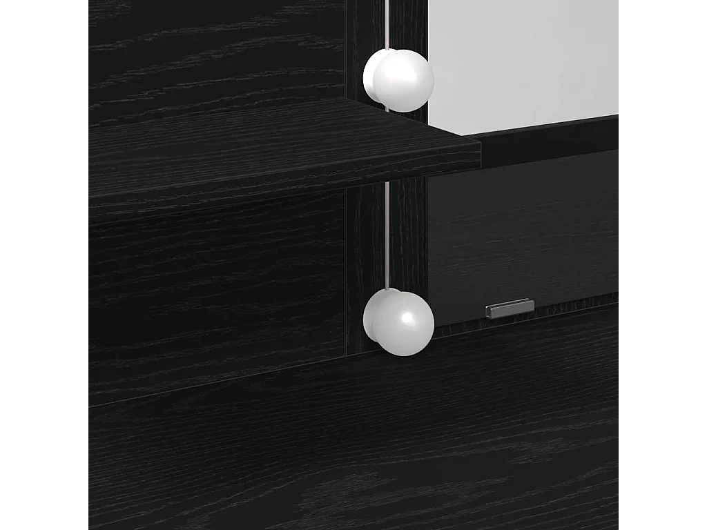 Coiffeuse Chêne noir 100 x 40 x 130 cm Bois d'ingénierie