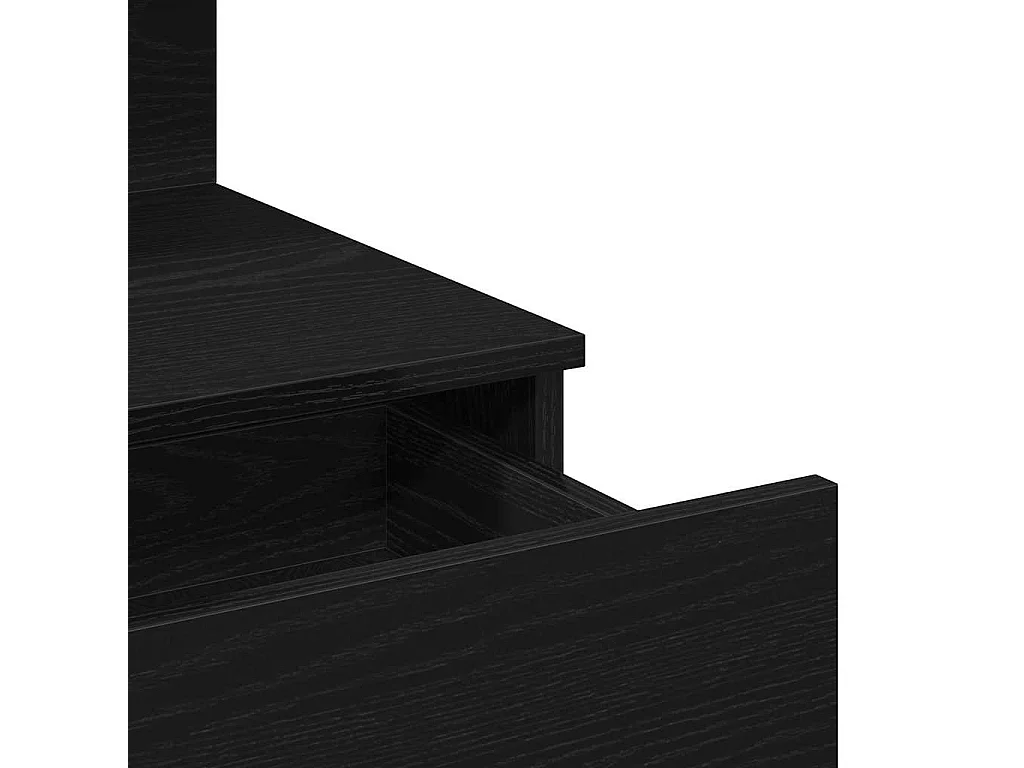 Coiffeuse Chêne noir 100 x 40 x 130 cm Bois d'ingénierie