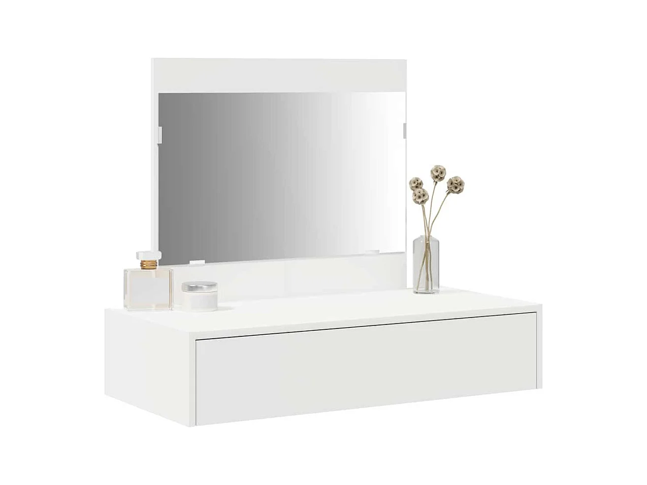 Table de Toilette Blanc 83 x 40 x 70 cm Bois d'ingénierie