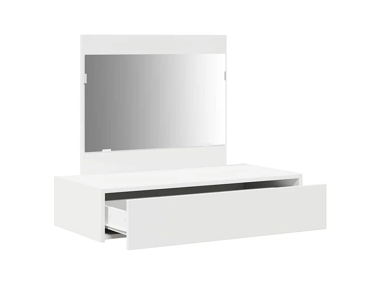 Table de Toilette Blanc 83 x 40 x 70 cm Bois d'ingénierie