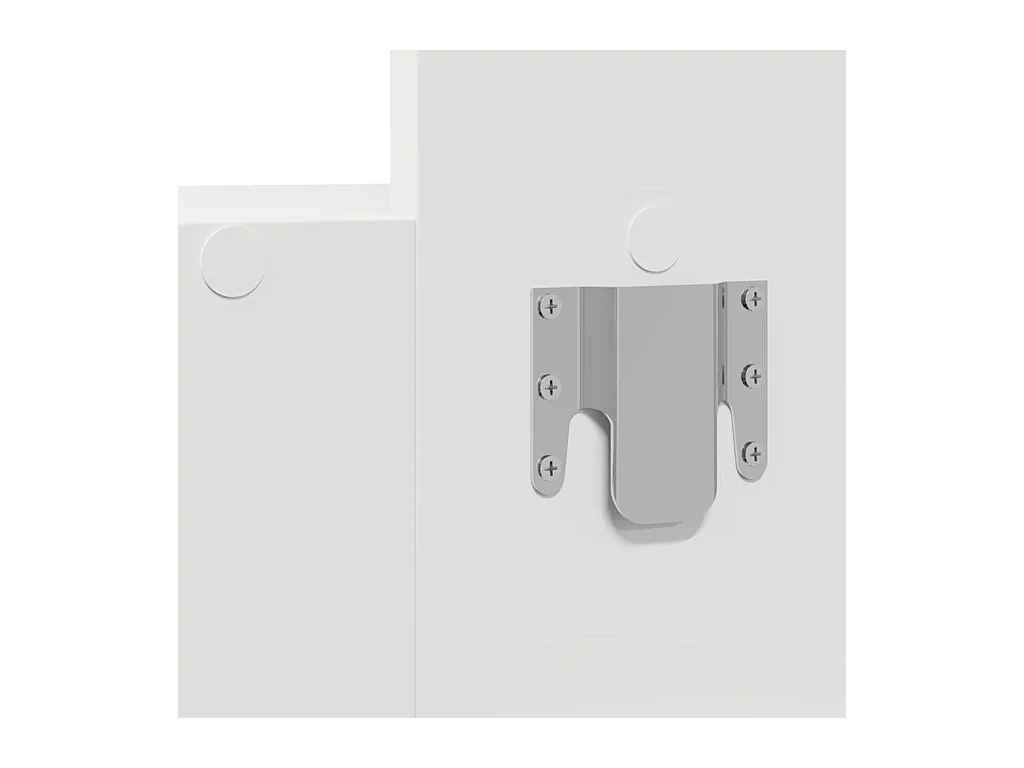 Table de Toilette Blanc 83 x 40 x 70 cm Bois d'ingénierie