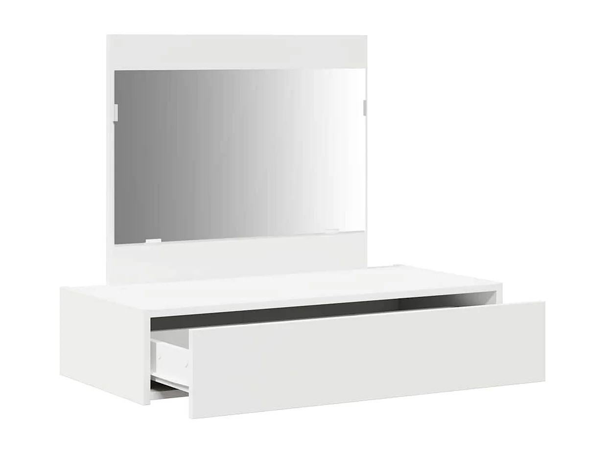 Table de Toilette Blanc 83 x 40 x 70 cm Bois d'ingénierie