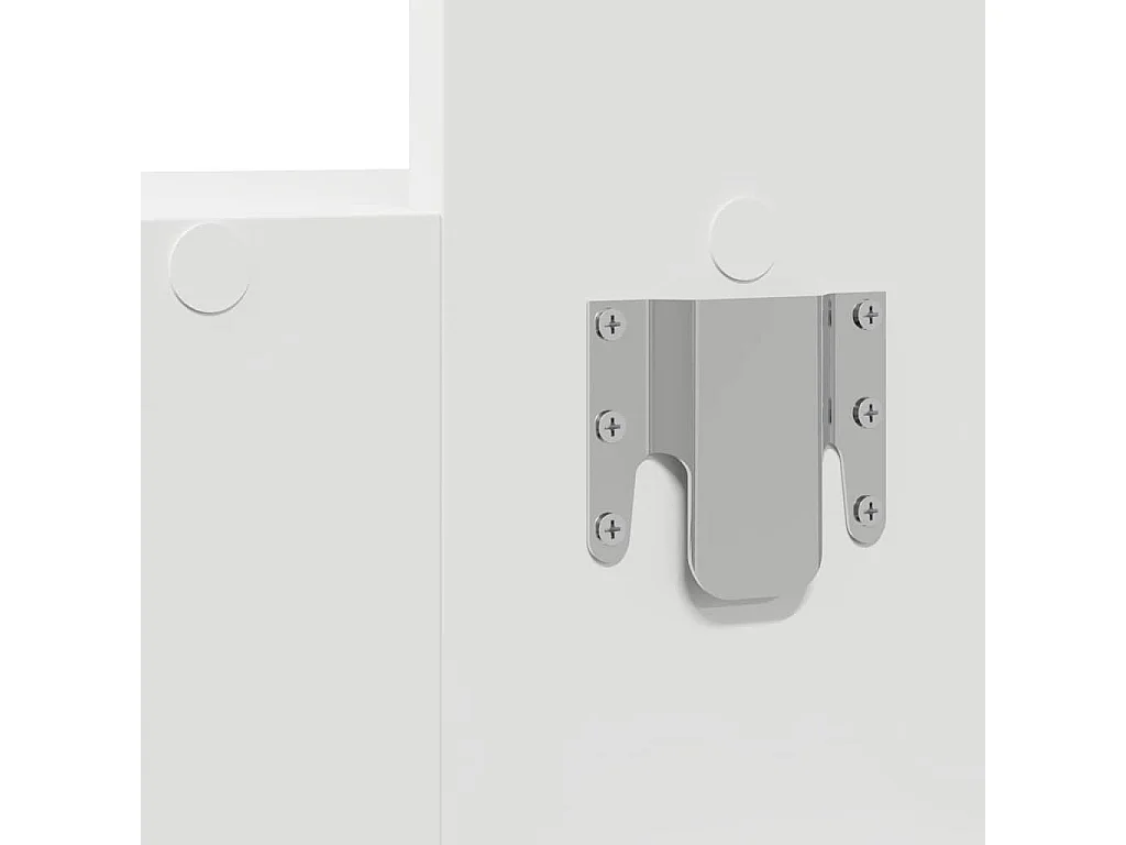 Table de Toilette Blanc 83 x 40 x 70 cm Bois d'ingénierie