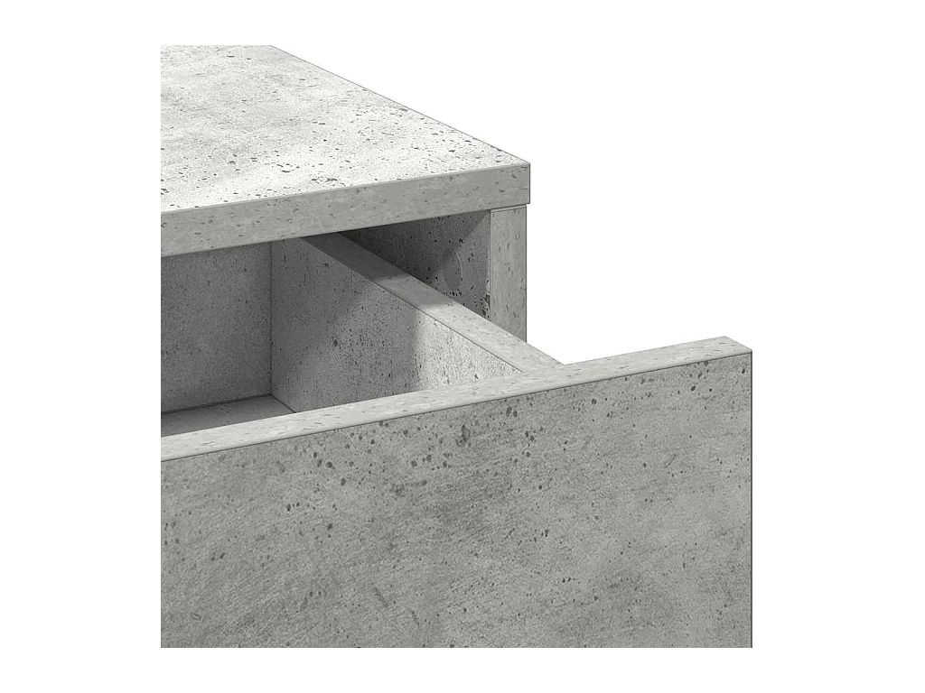 Tocador de 2 piezas, gris, 50 x 41 x 135 cm, madera de ingeniería