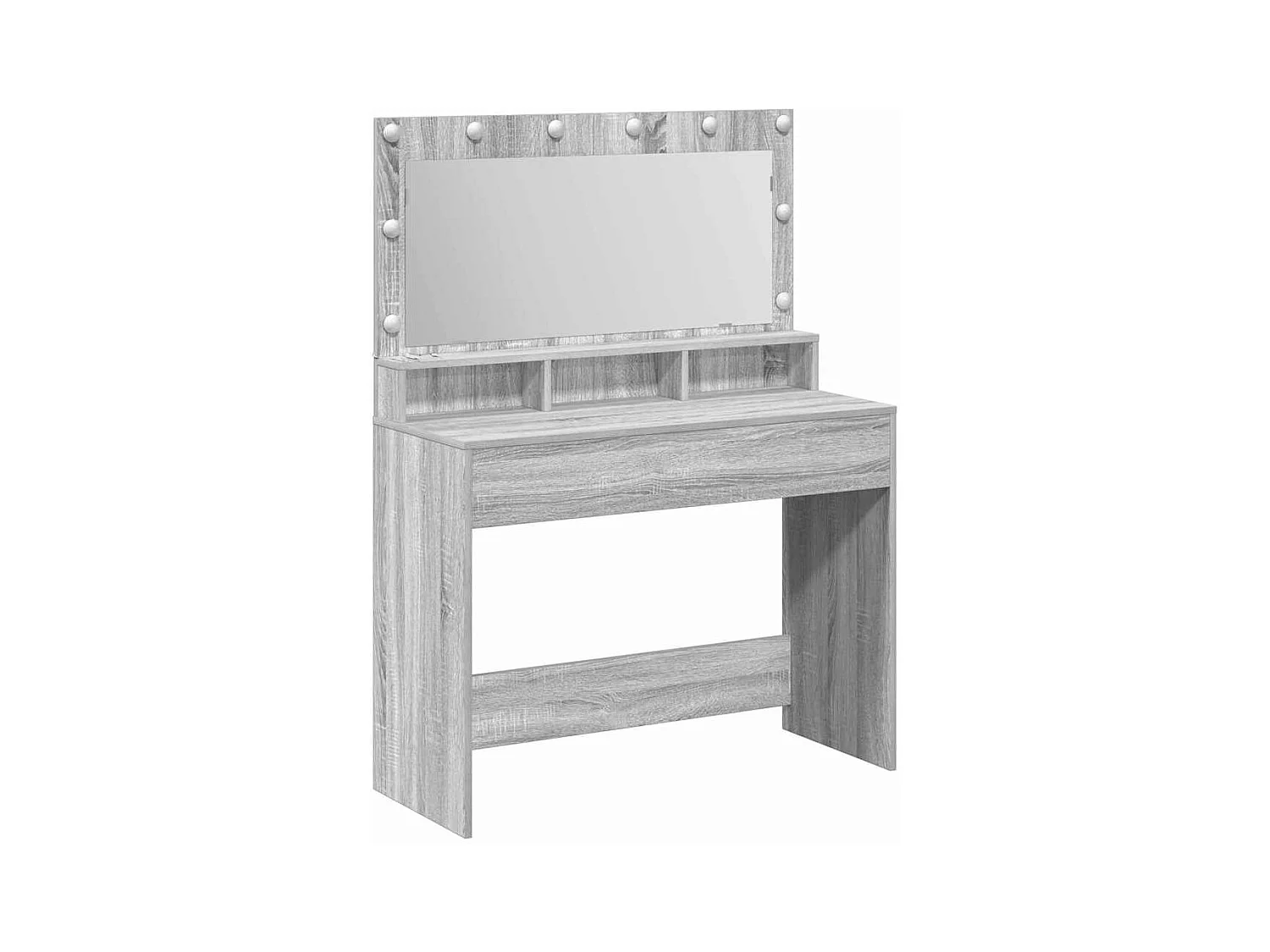 Coiffeuse Sonoma gris 100 x 41 x 135 cm Bois d'ingénierie