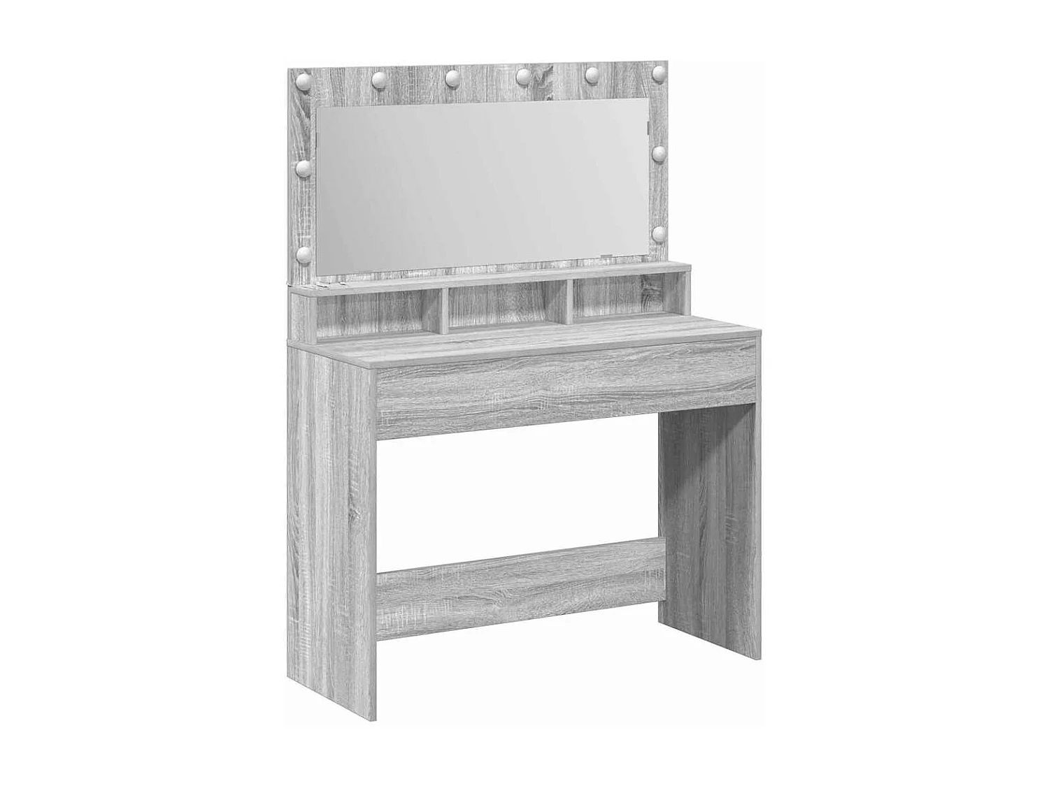 Coiffeuse Sonoma gris 100 x 41 x 135 cm Bois d'ingénierie