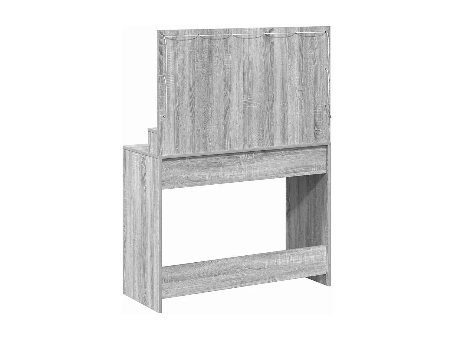 Coiffeuse Sonoma gris 100 x 41 x 135 cm Bois d'ingénierie