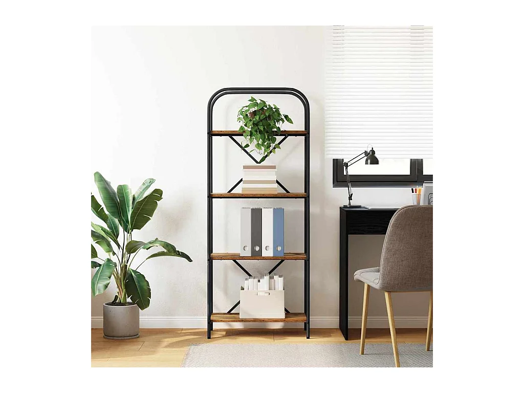 Regal Antikholz 60 x 30 x 146 cm Holzwerkstoff