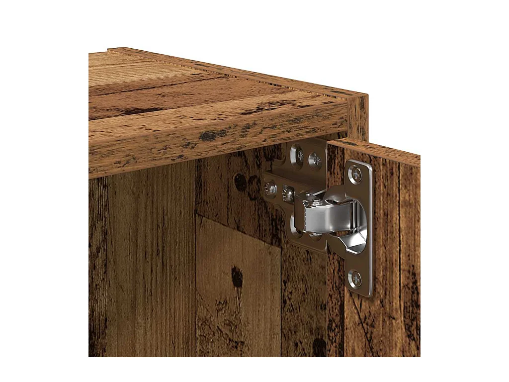 Bibliothèque vieux bois 40x24x52 cm bois d'ingénierie