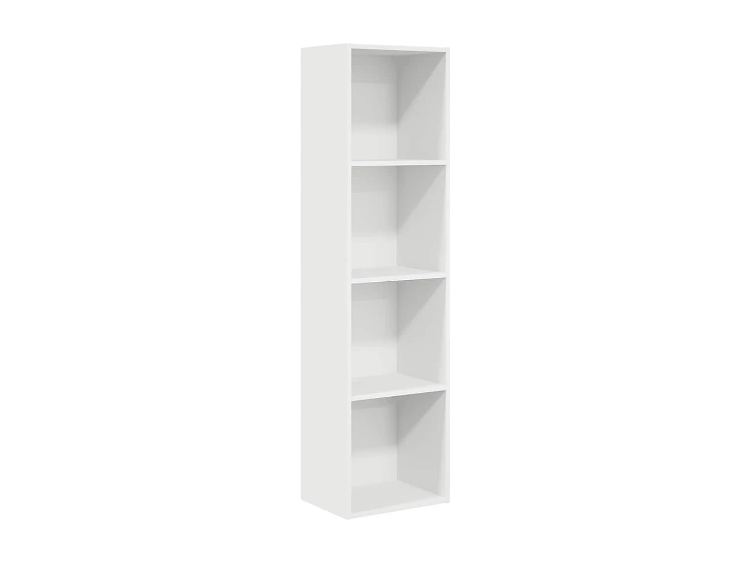 Libreria bianca 40x30x152 cm in legno ingegnerizzato