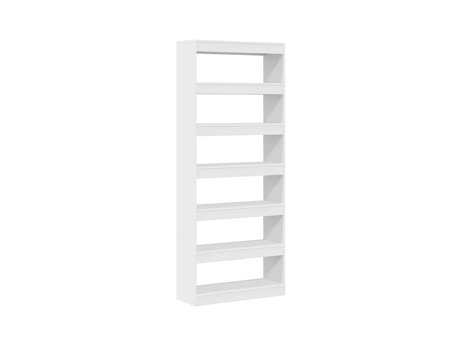 Librería Blanca 80 x 30 x 198 cm Madera de Ingeniería