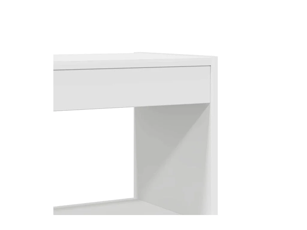 Librería Blanca 80 x 30 x 198 cm Madera de Ingeniería