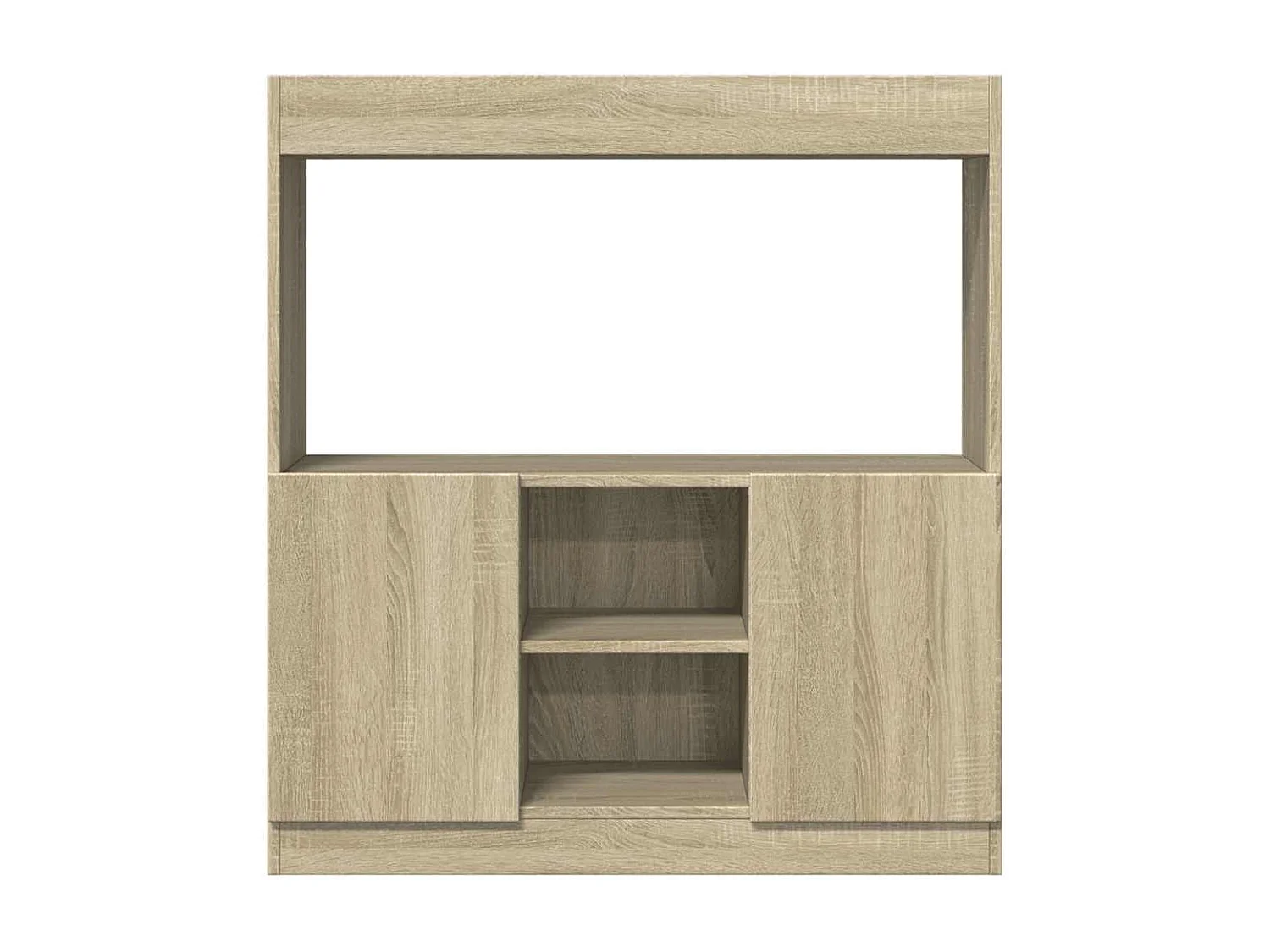 Hoog dressoir Sonoma eiken 92x33x100 cm bewerkt hout