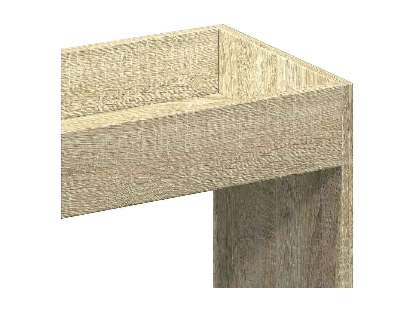 Hoog dressoir Sonoma eiken 92x33x100 cm bewerkt hout