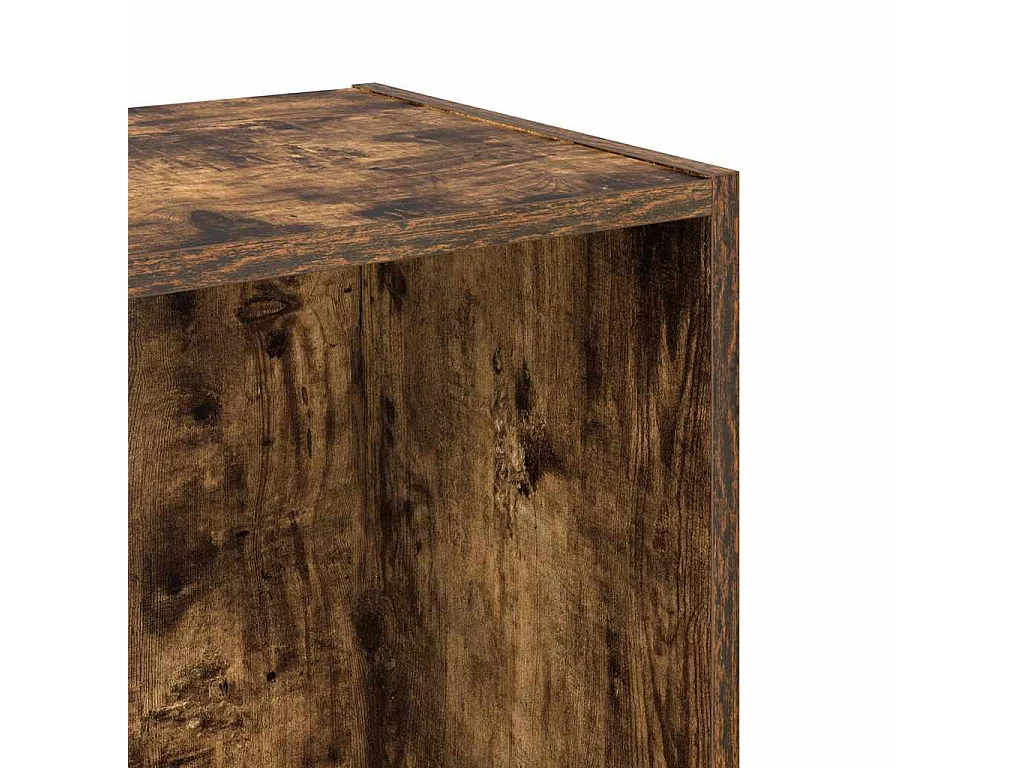 Bibliothèque chêne fumé 40x30x77 cm bois d'ingénierie