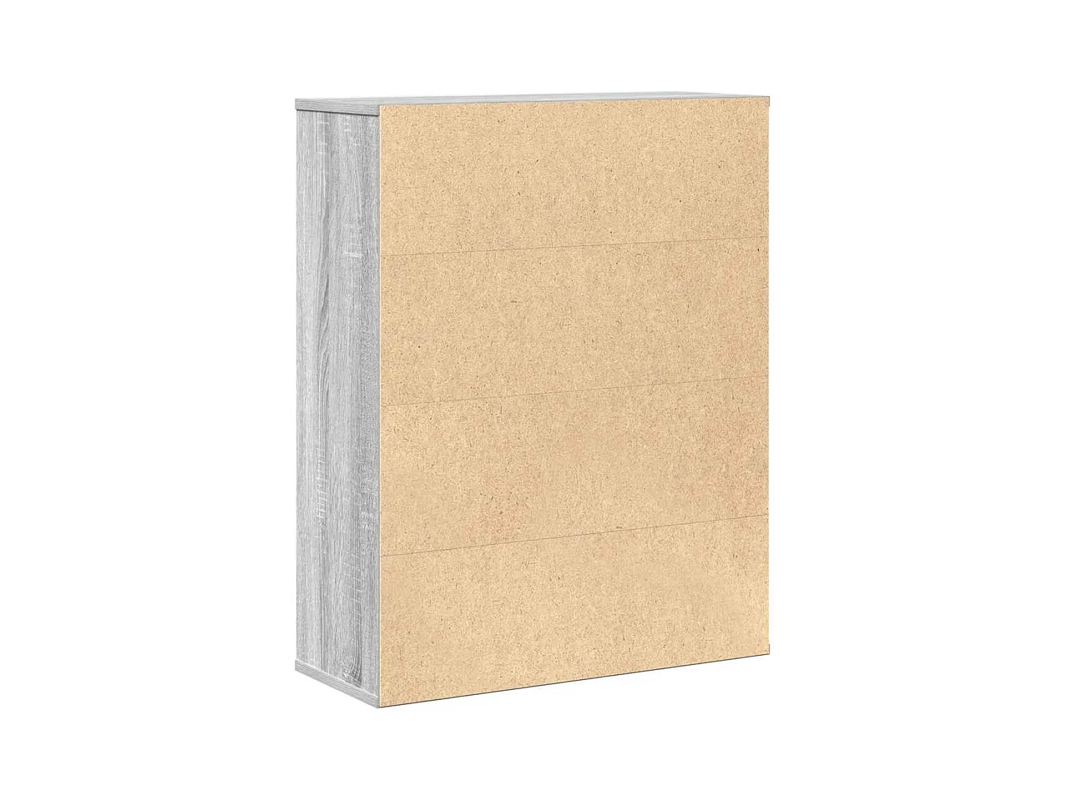 Bibliothèque sonoma gris 60x24x76,5 cm bois d'ingénierie