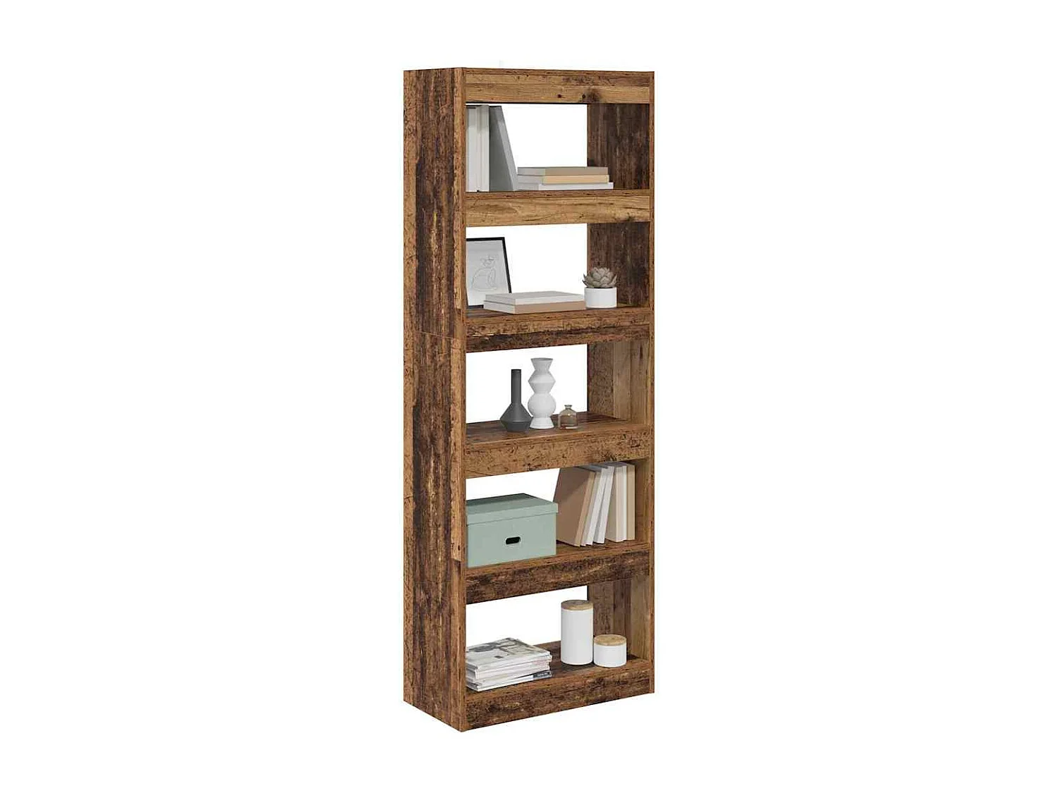 Bücherregal Antikholz 60 x 30 x 166 cm Holzwerkstoff