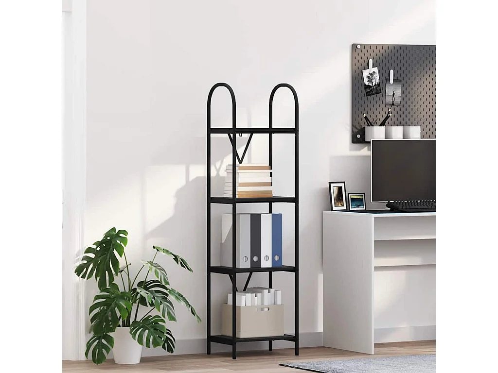 Étagère Chêne noir 40 x 30 x 146 cm Bois d'ingénierie