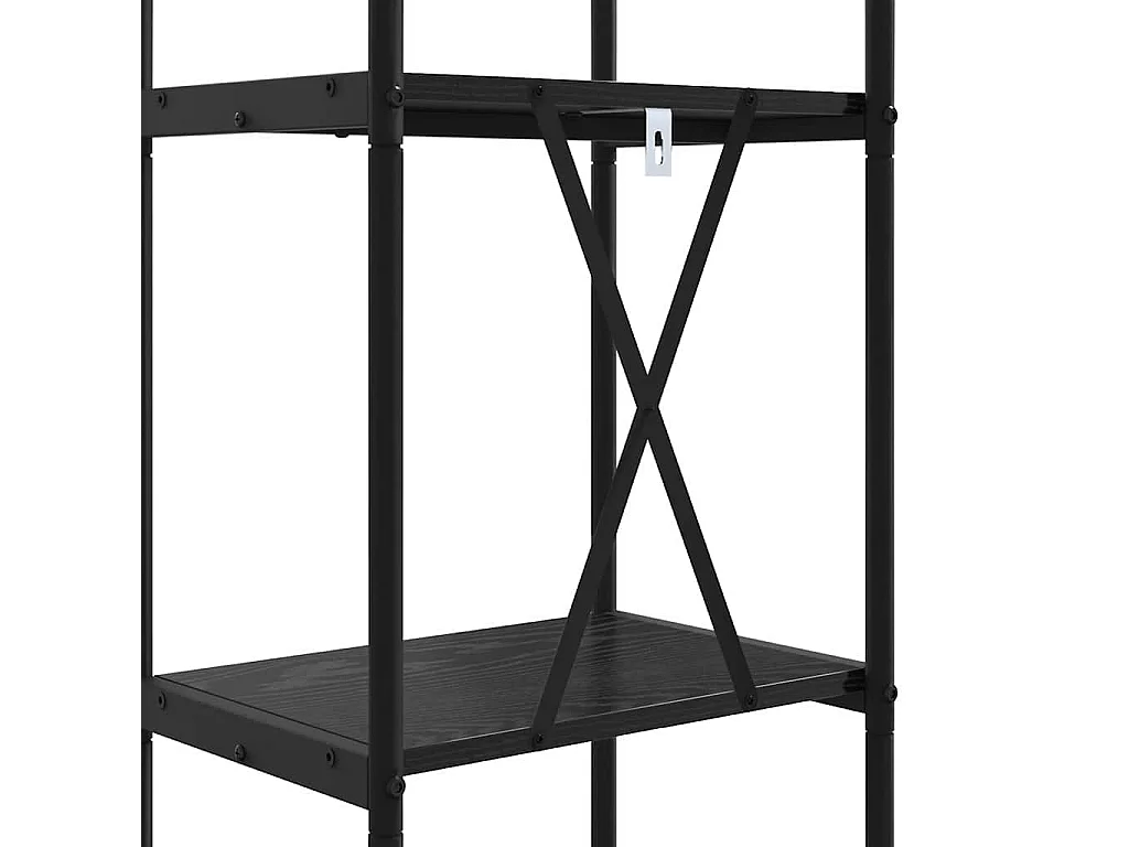 Étagère Chêne noir 40 x 30 x 146 cm Bois d'ingénierie
