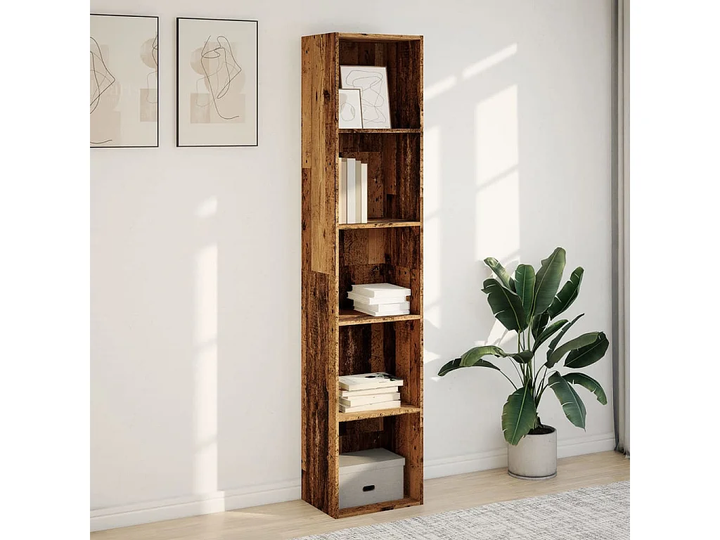 Bibliothèque vieux bois 40x30x189 cm bois d'ingénierie