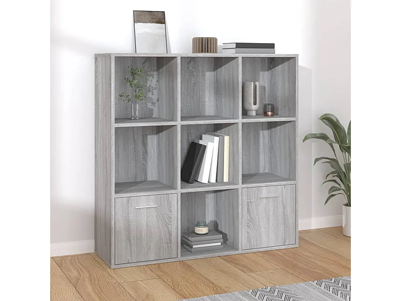 Libreria Sonoma grigia 98x30x98 cm