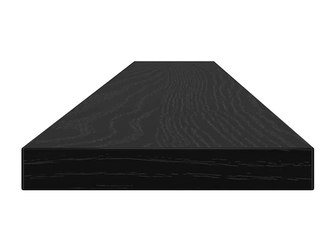 Étagère à livres 4 pcs Noir 100 x 10 x 1.5 cm Bois d'ingénierie