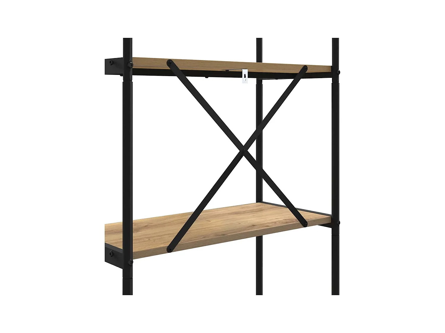 Handgefertigtes Eichenregal 60 x 30 x 146 cm Holzwerkstoff