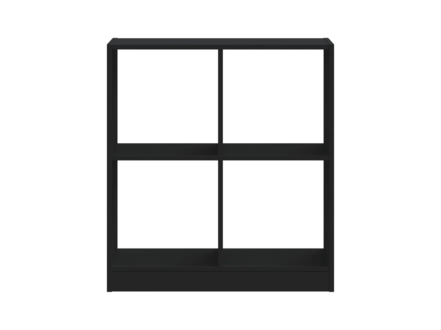 Schwarzes Bücherregal 68,5 x 32 x 75 cm Holzwerkstoff