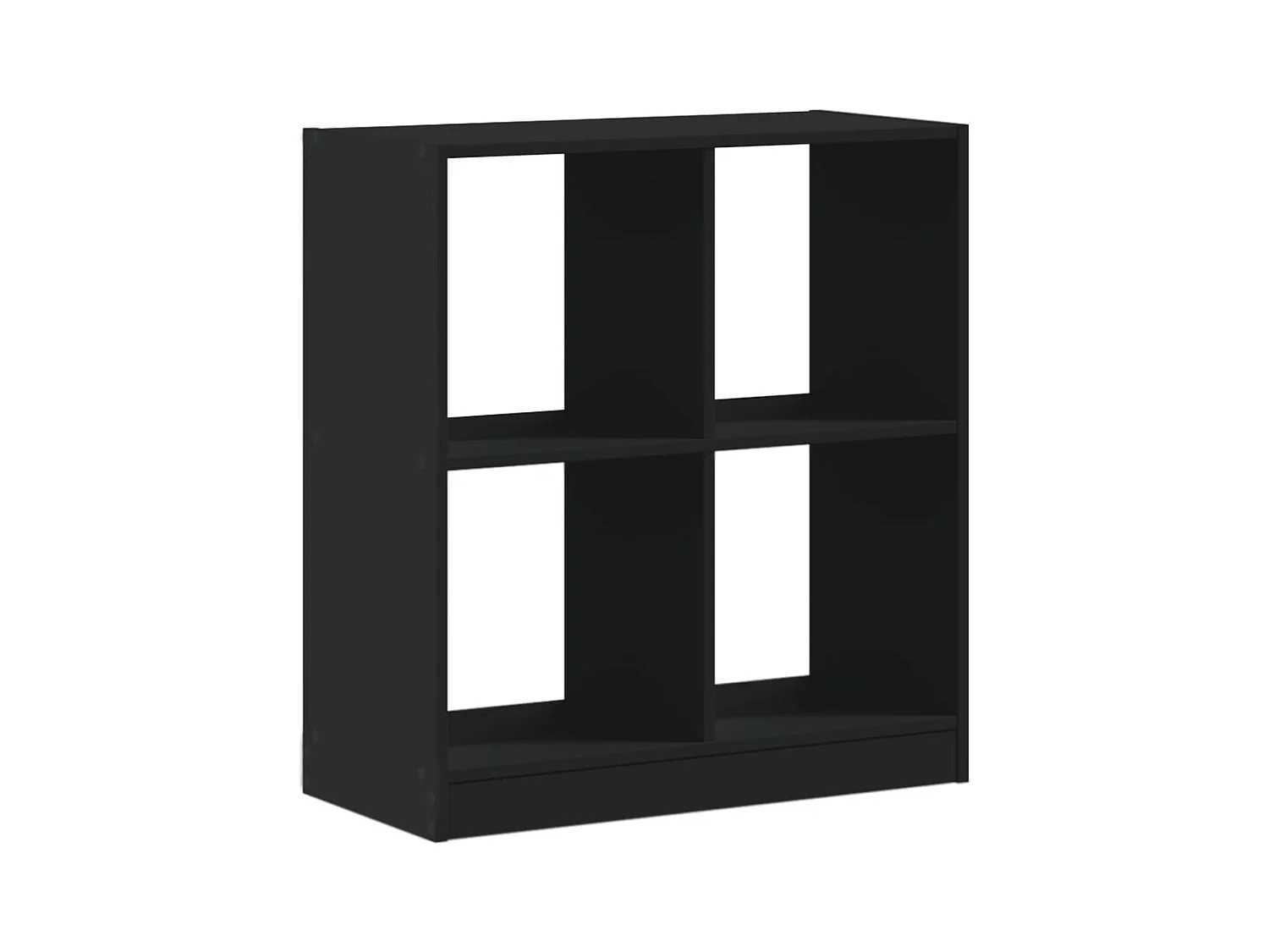 Schwarzes Bücherregal 68,5 x 32 x 75 cm Holzwerkstoff