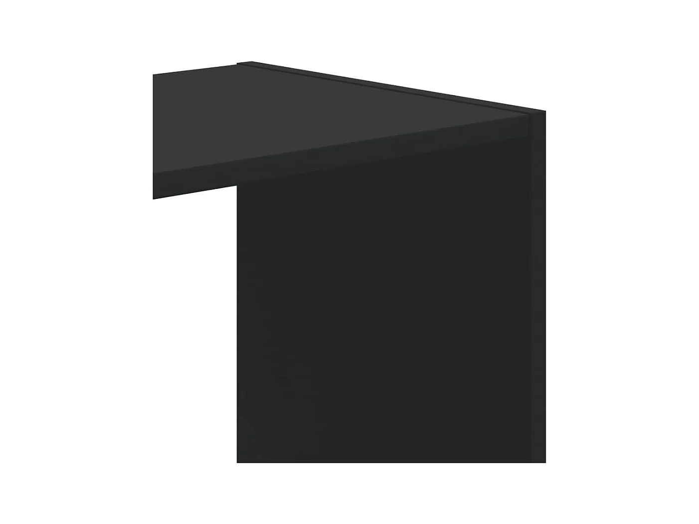 Schwarzes Bücherregal 68,5 x 32 x 75 cm Holzwerkstoff