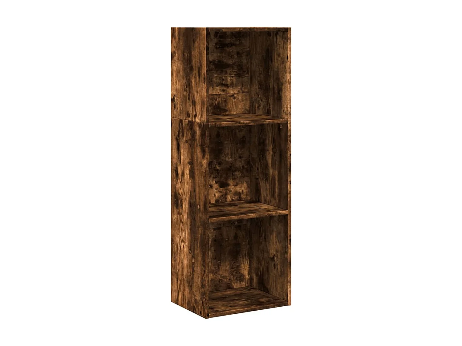 Bibliothèque chêne fumé 40x30x114 cm bois d'ingénierie
