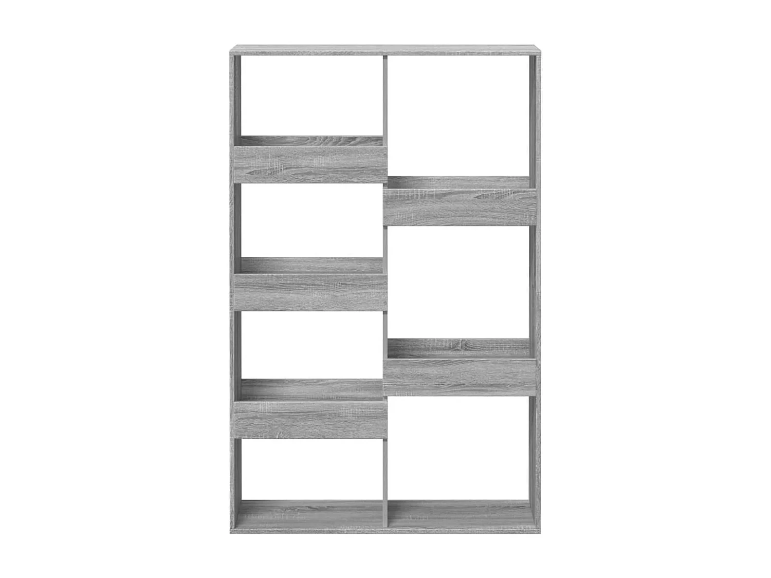 Sonoma graues Bücherregal 100x33x155,5 cm Holzwerkstoff