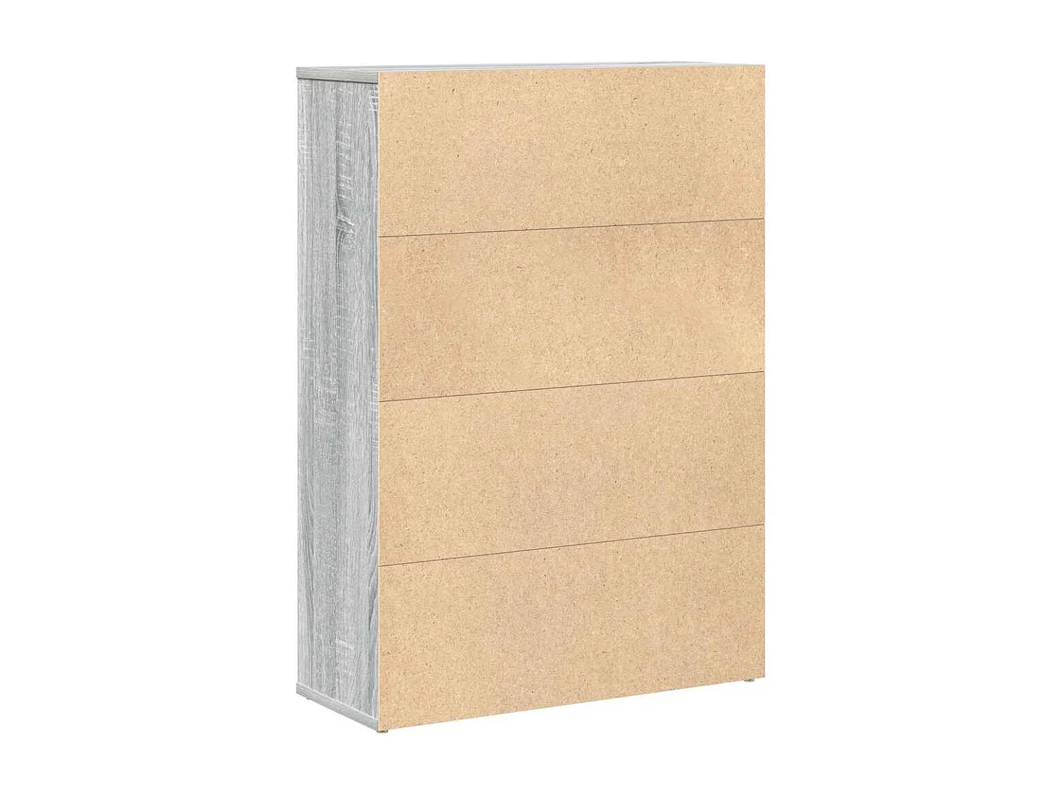 Bibliothèque sonoma gris 60x24x85 cm bois d'ingénierie