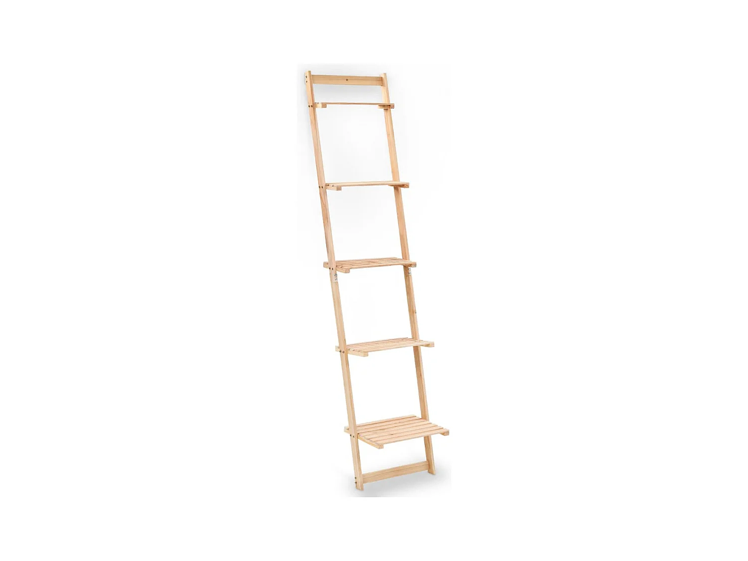 Étagère murale échelle bois de cèdre 41,5 x 30 x 176 cm