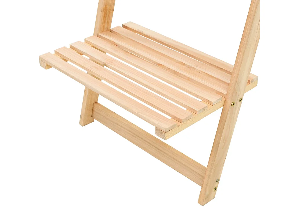 Étagère murale échelle bois de cèdre 41,5 x 30 x 176 cm