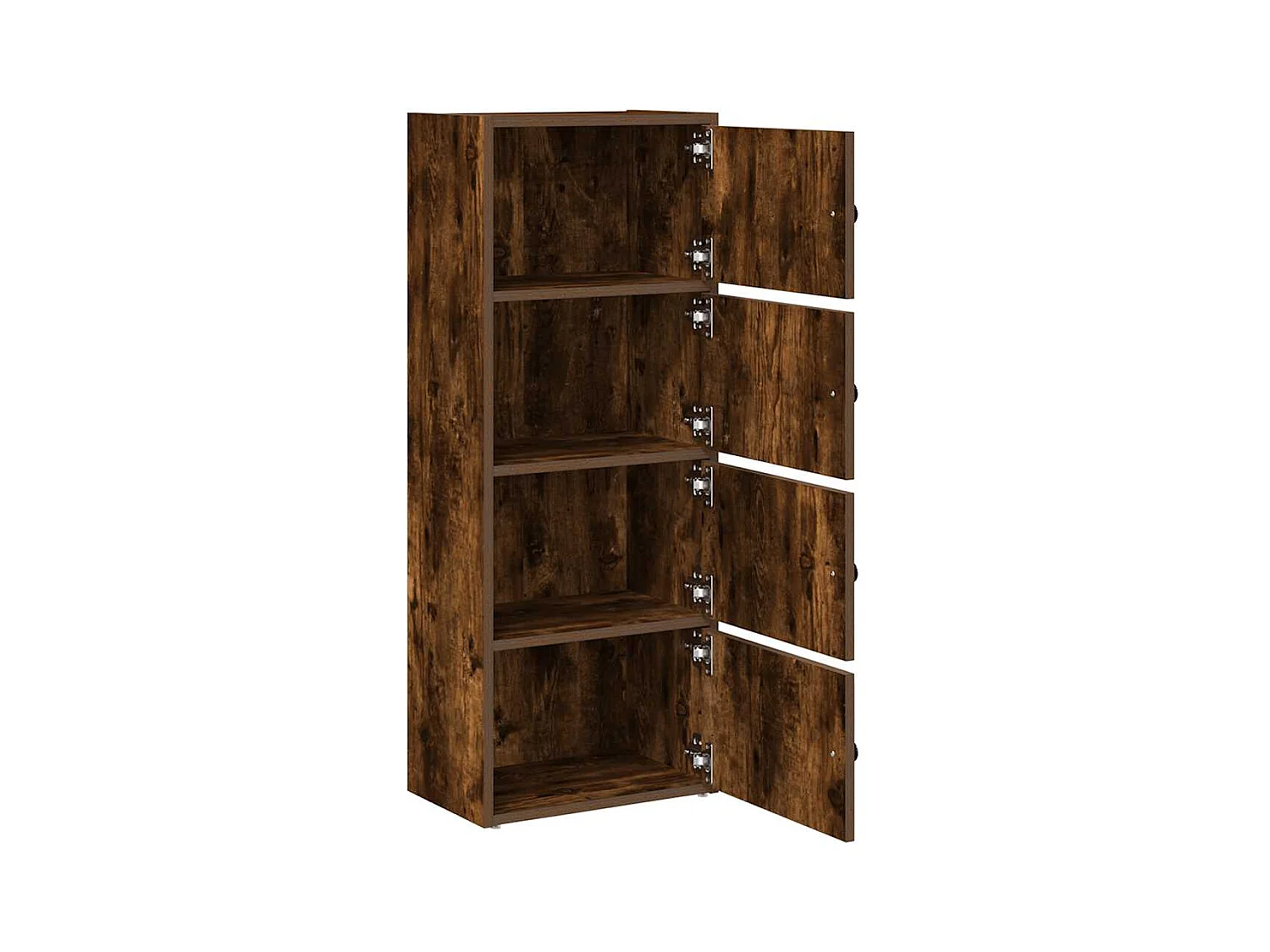 Bibliothèque chêne fumé 40x24x102 cm bois d'ingénierie