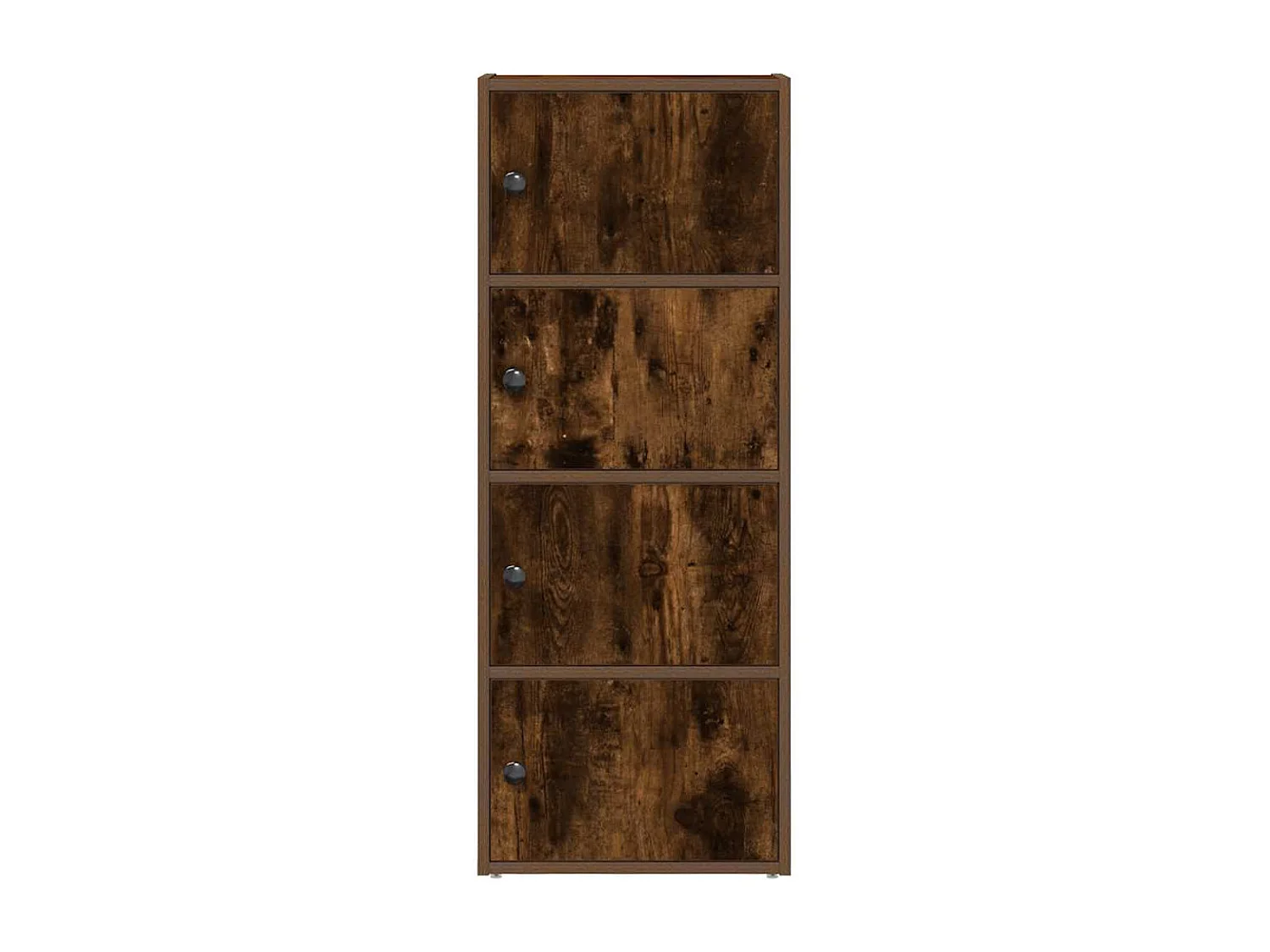 Bibliothèque chêne fumé 40x24x102 cm bois d'ingénierie