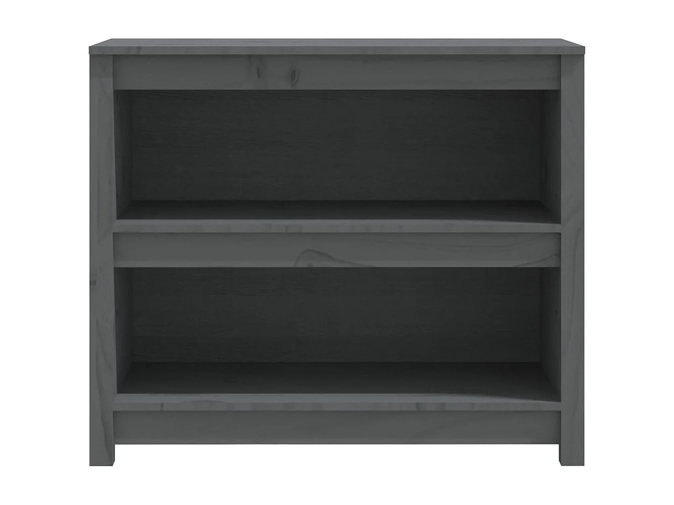 Bibliothèque Gris 80x35x68 cm Bois de pin massif