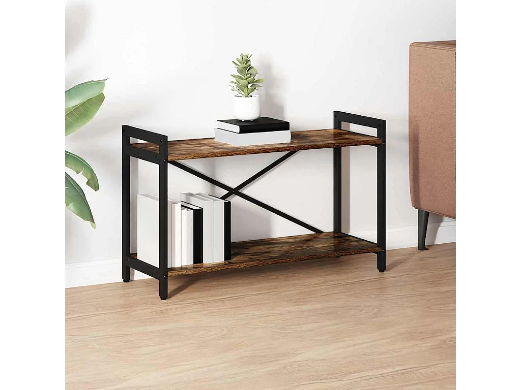 Librería de roble ahumado 80 x 30 x 48,5 cm Madera de ingeniería