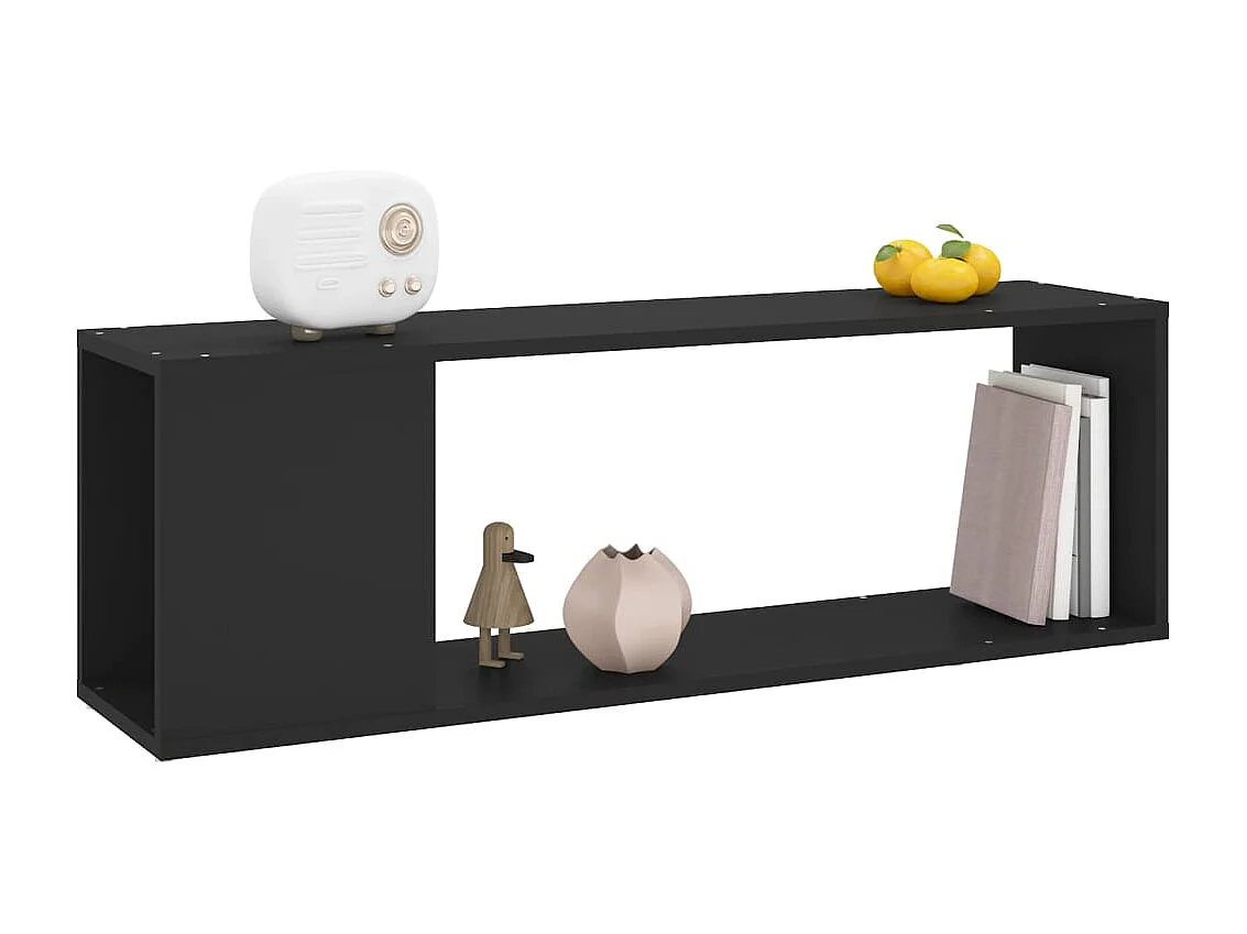 Mobile TV nero 100x24x32 cm Legno ingegnerizzato