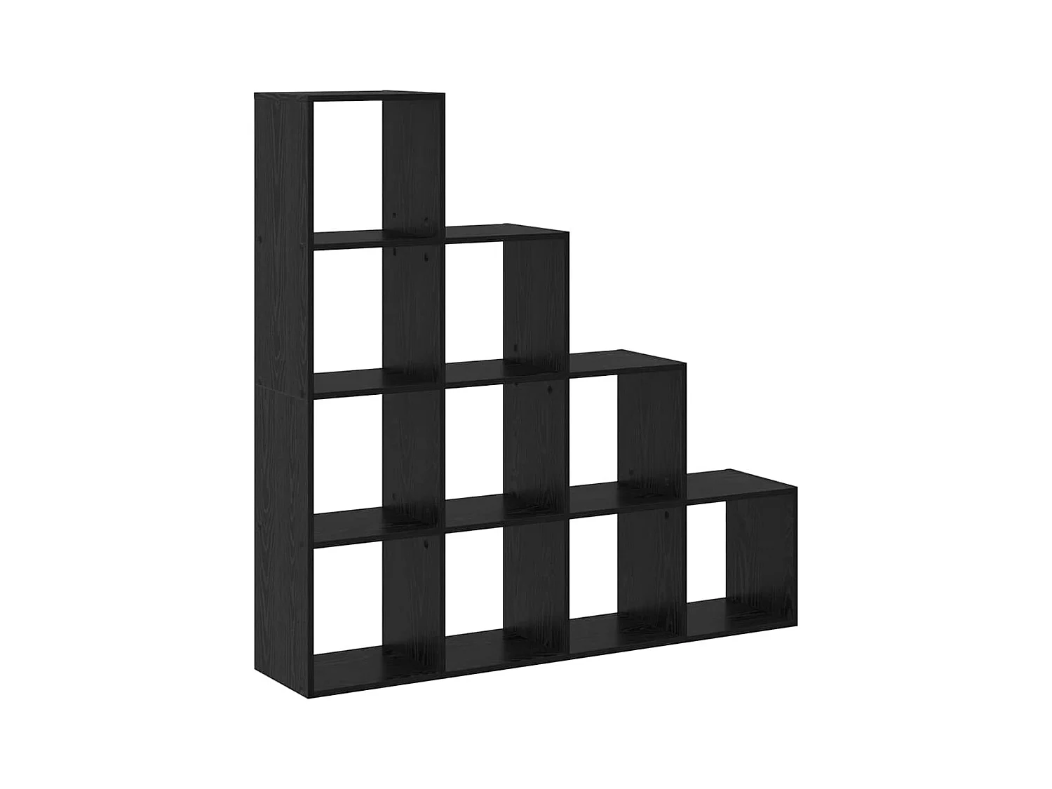 Cloison Bibliothèque Chêne noir 131.5 x 29 x 131.5 cm