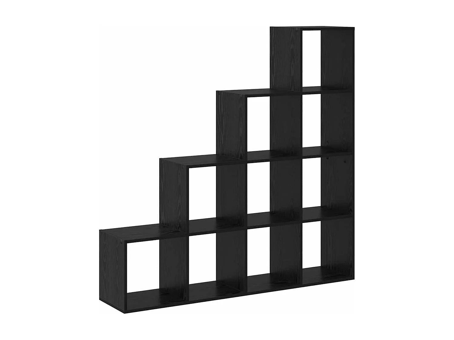 Cloison Bibliothèque Chêne noir 131.5 x 29 x 131.5 cm