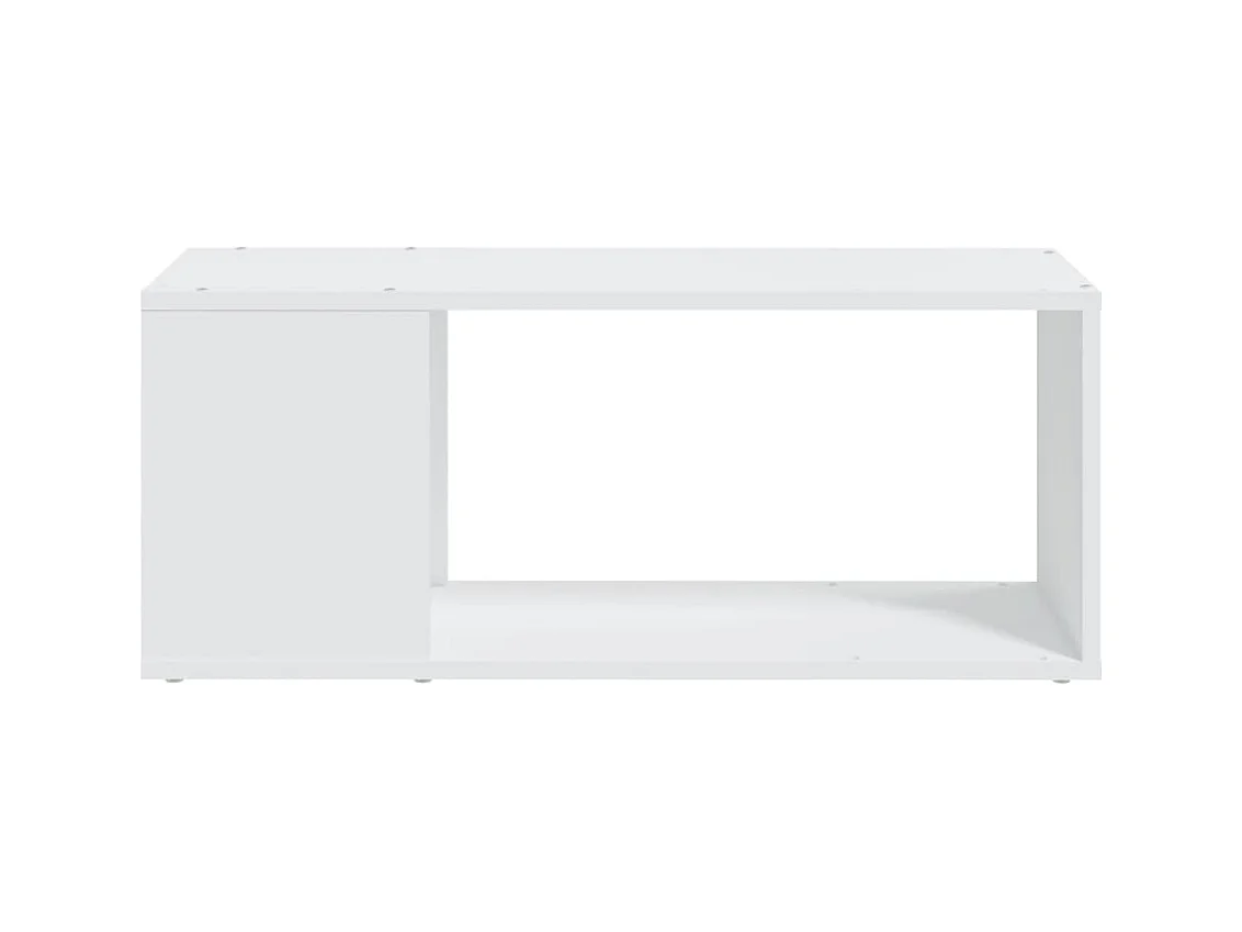Mueble de TV blanco 80x24x32 cm Madera contrachapada