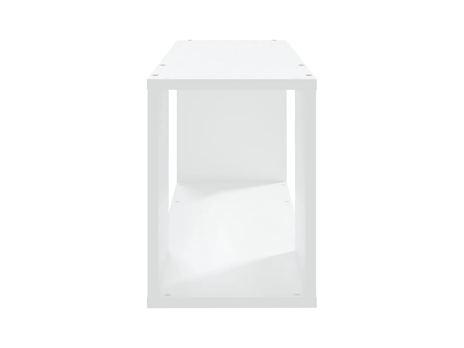 Mueble de TV blanco 80x24x32 cm Madera contrachapada